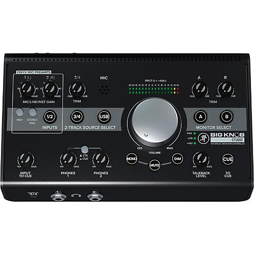 Mackie Big Knob Studio 3x2 Studio Monitor Controller and Interface - 192kHz USB I/O