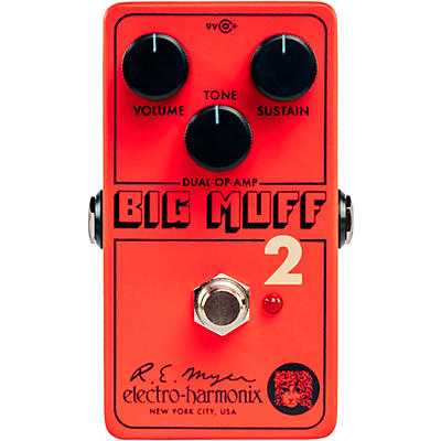 Electro-Harmonix Big Muff Pi 2 Dual Op-Amp Fuzz Effects Pedal -