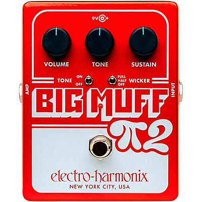 Electro-Harmonix Big Muff Pi 2 Fuzz Pedal With Tone Wicker -