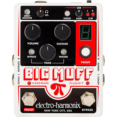 Electro-Harmonix Big Muff Pi Hardware Plugiin Harmonic Distortion/Sustainer Effects Pedal