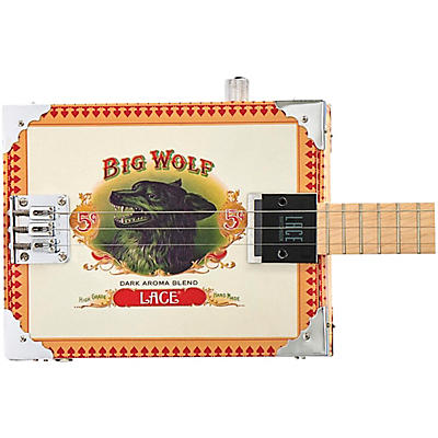 Lace Big Wolf Acoustic-Electric Cigar Box Guitar