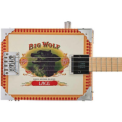 Lace Big Wolf Acoustic-Electric Cigar Box Guitar