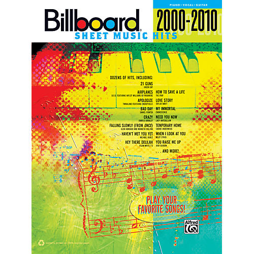Billboard Sheet Music Hits 20002010 PVC