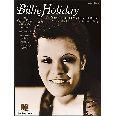 Hal Leonard Billie Holiday - Original Keys for Singers