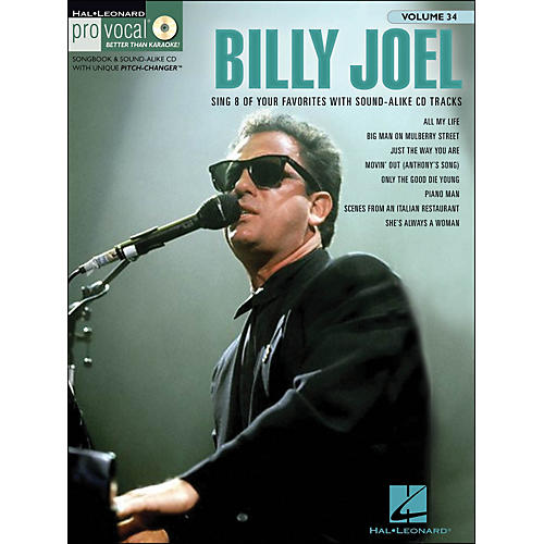 Billy Joel - Pro Vocal Songbook & CD for Male Singers Volume 34