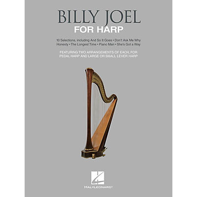 Hal Leonard Billy Joel for Harp (10 Selections for Lever and Pedal Harp) Folk Harp Series Softcover by Billy Joel