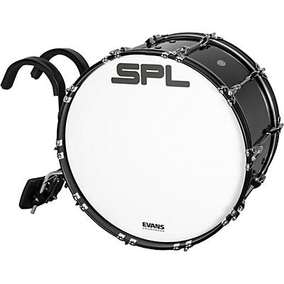 Sound Percussion Labs Birch Marching Bass Drum with Carrier - Black