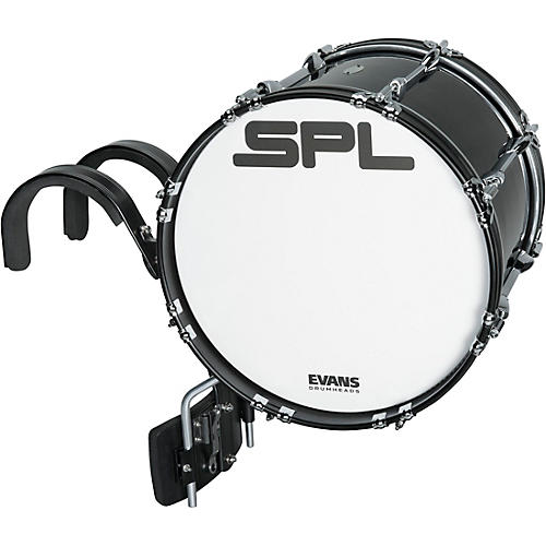 Sound Percussion Labs Birch Marching Bass Drum with Carrier - Black Condition 1 - Mint 18 x 14 in.