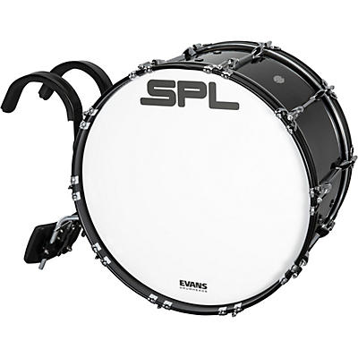Sound Percussion Labs Birch Marching Bass Drum with Carrier - Black