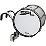 Sound Percussion Labs Birch Marching Bass Drum with Carrier - White 18 x 14 in.