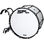 Sound Percussion Labs Birch Marching Bass Drum with Carrier - White 22 x 14 in.