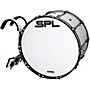 Sound Percussion Labs Birch Marching Bass Drum with Carrier - White 24 x 14 in.