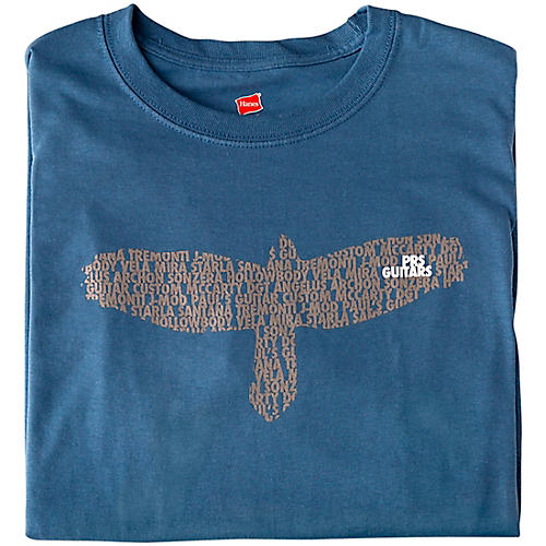 PRS Bird As A Word Slate Blue T-Shirt Medium