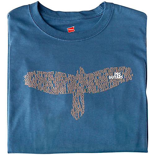 PRS Bird As A Word Slate Blue T-Shirt X Large