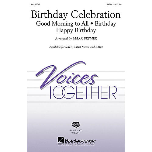 Hal Leonard Birthday Celebration (Medley) ShowTrax CD Arranged by Mark Brymer