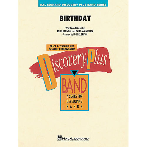 Hal Leonard Birthday Concert Band Level 2 by The Beatles arranged by Michael Brown