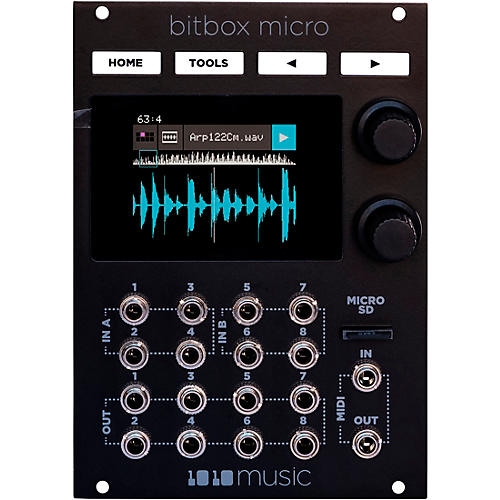 1010music Bitbox Micro Eurorack Compact Sampler with Touchscreen - Black Condition 1 - Mint