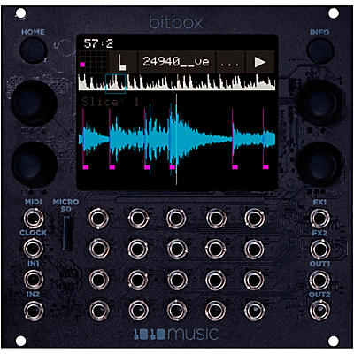 1010music Bitbox mk2 Eurorack Performance Sampler With Touchscreen - Black