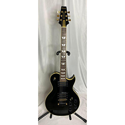 Aria Black And Gold Solid Body Electric Guitar