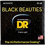 DR Strings Black Beauties Acoustic Guitar Strings Extra Lite