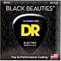 DR Strings Black Beauties Medium 4-String Bass Guitar Strings - (45-105)