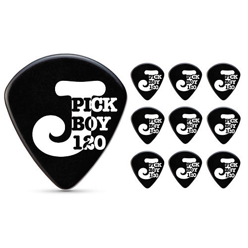 Pick Boy Black Cellulose Jazz Guitar Picks 1.20 mm 10 Pack