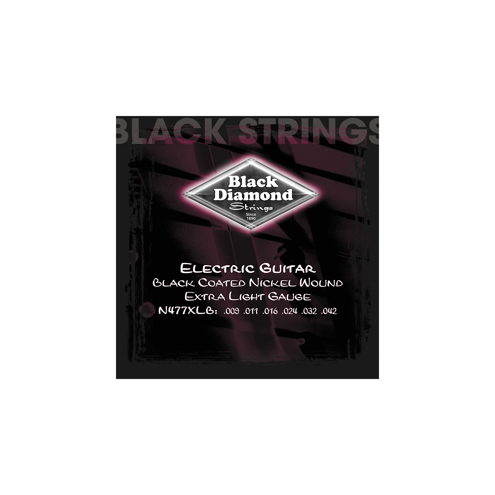 Black Diamond Black Coated Nickel Electric Guitar Strings Musician's