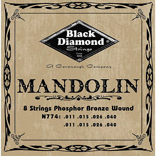 Black Coated Phosphor Bronze Mandolin Strings