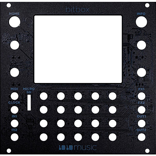 1010music Black Faceplate for Bitbox MK1 or MK2