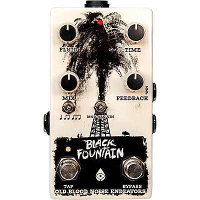 Old Blood Noise Endeavors Black Fountain V3 With Tap Tempo Delay Effects Pedal