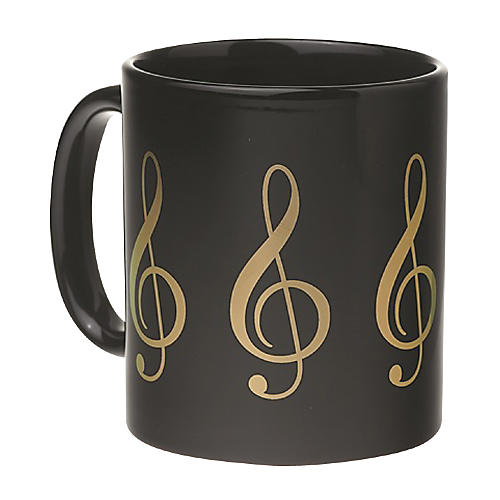 AIM Black/Gold Treble Clef Coffee Mug