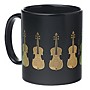 AIM Black/Gold Violin Coffee Mug