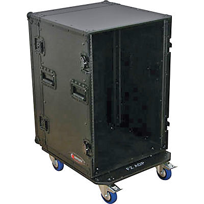 Odyssey Black Label 16-Space Amp Rack with Wheels