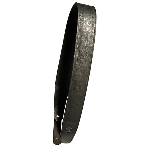 Black Leather Guitar Strap