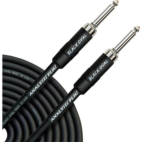 Black Oval Instrument Cable Silent 1/4