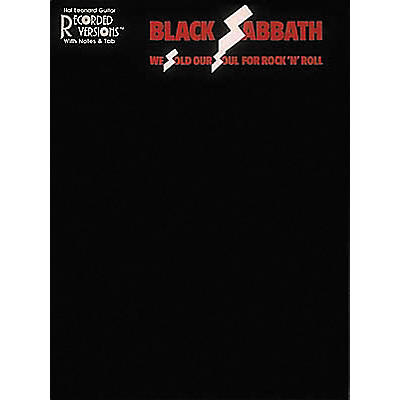Hal Leonard Black Sabbath We Sold Our Soul for Rock 'n' Roll Guitar Tab Book