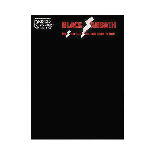 Hal Leonard Black Sabbath We Sold Our Soul for Rock 'n' Roll Guitar Tab Book