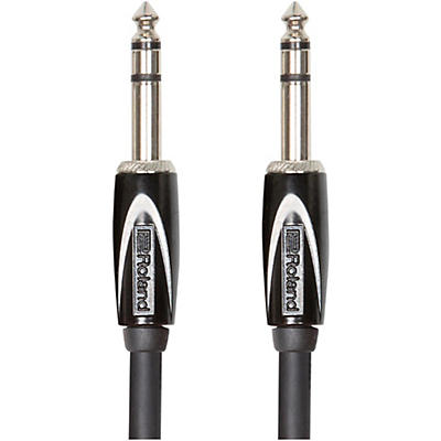 Roland Black Series 1/4" TRS - 1/4" TRS Balanced Interconnect Cable