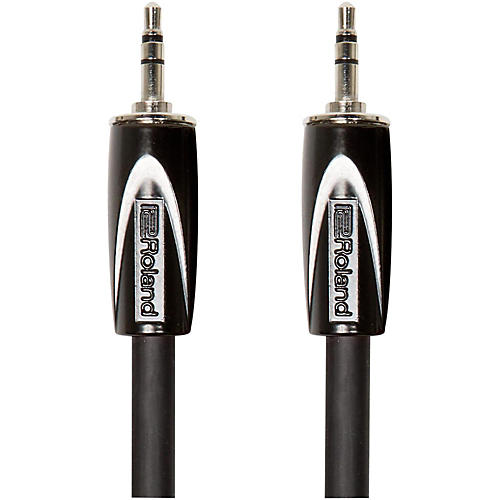 Roland Black Series 3.5mm TRS-3.5mm TRS Balanced Interconnect Cable Condition 1 - Mint 5 ft. Black
