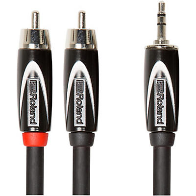 Roland Black Series 3.5mm TRS-Dual RCA Interconnect Cable