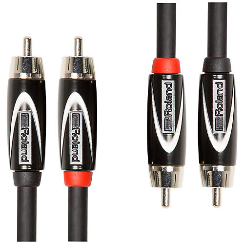 Roland Black Series Dual RCA-RCA Interconnect Cable Condition 1 - Mint 3 ft. Black