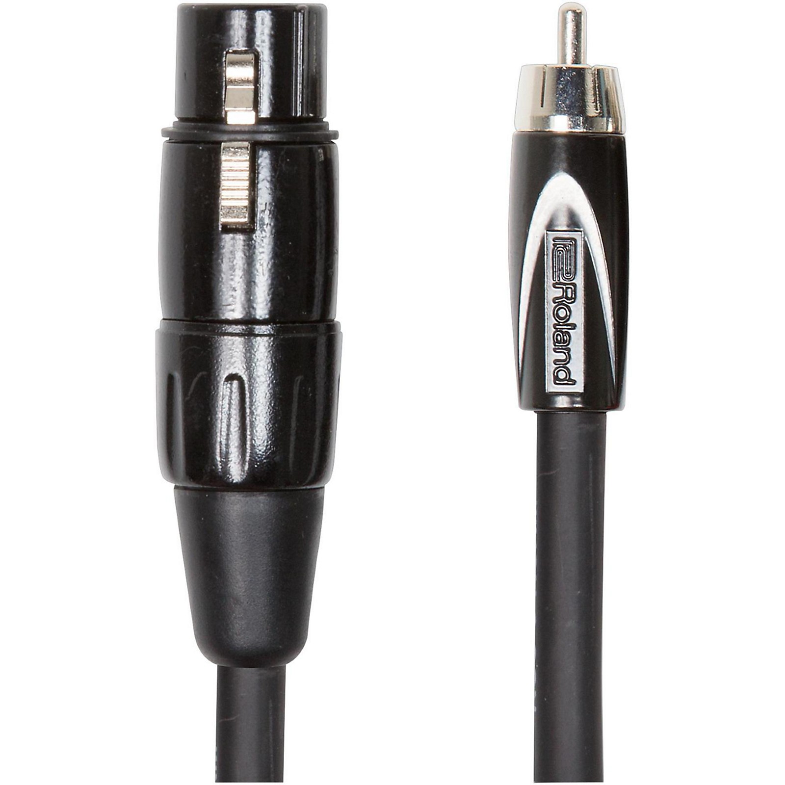 Roland Black Series XLR (Female) RCA Interconnect Cable 5 ft. Black
