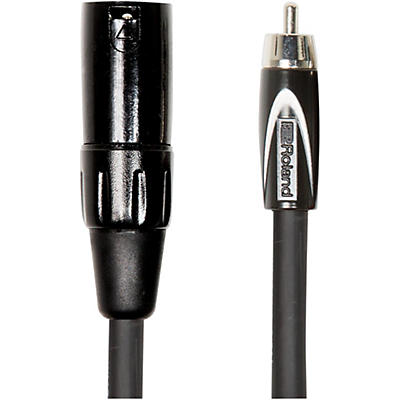 Roland Black Series XLR (Male) - RCA Interconnect Cable