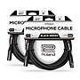 Roland Black Series XLR Microphone Cable 20 ft. Black 2-Pack