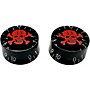 AxLabs Black Speed Knob With Skull Graphic - 2 Pack Black/Red