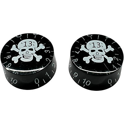 AxLabs Black Speed Knob With Skull Graphic - 2 Pack
