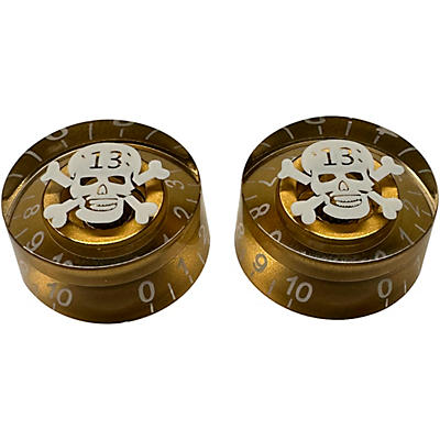 AxLabs Black Speed Knob With Skull Graphic - 2 Pack