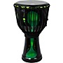 X8 Drums Blackout Lava Lamp Djembe 10 in. Dark Green Multi Fade