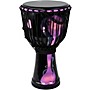 X8 Drums Blackout Lava Lamp Djembe 10 in. Purple Multi Fade