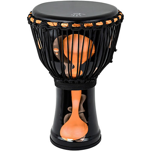 X8 Drums Blackout Lava Lamp Djembe 7 in. Orange Multi Fade